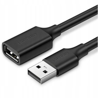 ���� ������ USB 2.0 AM/AF 0.5m US103 black Ugreen (10313) - �������� 1