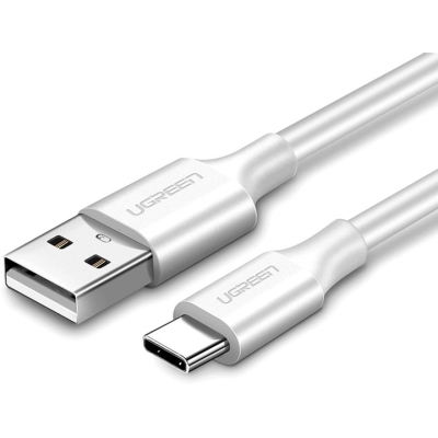 ���� ������ USB 2.0 AM to USB-C 0.25m 3A US287 white Ugreen (60119) - �������� 1