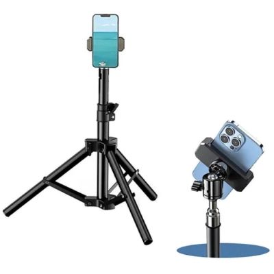 ������ RTAKO ZJ-ZB01 55CM Matte Finish Carbon Steel Tripod Black (6930539528246) - �������� 2