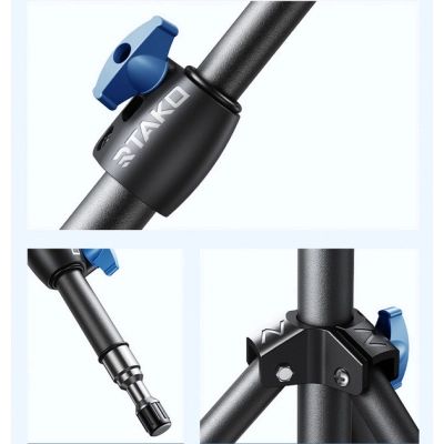 ������ RTAKO ZJ-ZB01 55CM Matte Finish Carbon Steel Tripod Black (6930539528246) - �������� 3