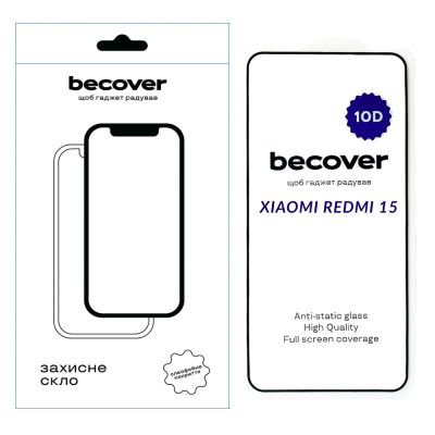 ���� ������� BeCover 10D Xiaomi Redmi 15 Black (713906) - �������� 1
