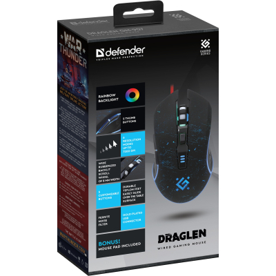 ����� Defender Draglen GM-907 RGB USB Black (52907) - �������� 4