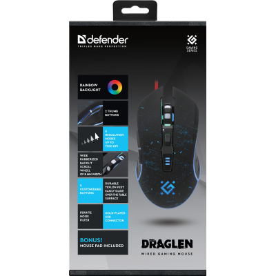����� Defender Draglen GM-907 RGB USB Black (52907) - �������� 5