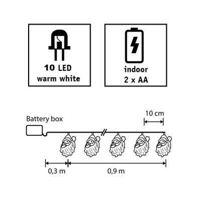 �������� Luca Lighting �����, ������ 1,2 �, 10 LED ������ ����, 2�� (8720362642305) - �������� 3