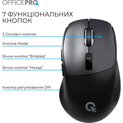 ����� OfficePro M398B Wireless/Bluetooth Black (M398B) - �������� 5