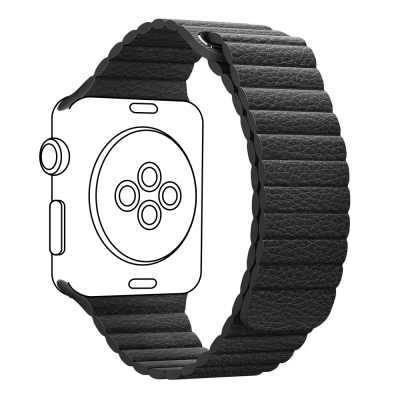 ������� ��� �����-����� Armorstandart Leather Loop ��� Apple Watch 42 (Series 11-10)/41/40/38 Black (ARM48655) - �������� 1