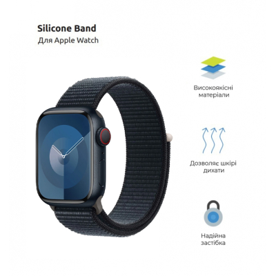 ������� ��� �����-����� Armorstandart Nylon Band ��� Apple Watch 49/46/45/44/42 (Series 1-3) Midnight (ARM74217) - �������� 2