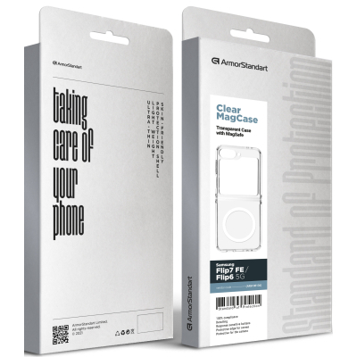 ����� ��� ���������� �������� Armorstandart Clear MagCase Samsung Flip7 FE / Flip6 5G Transparent (ARM88136) - �������� 5