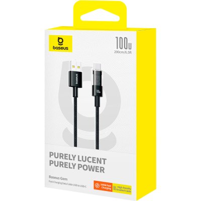 ���� ������ USB-C to USB-C 2.0m 100W (20V/5A) black Baseus (P10373000111-01) - �������� 5