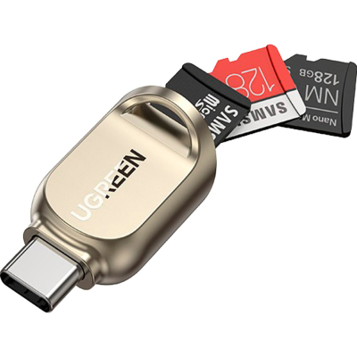  - UGREEN USB-C to TF 3.0 CM331 Light Golden (80124) -  3