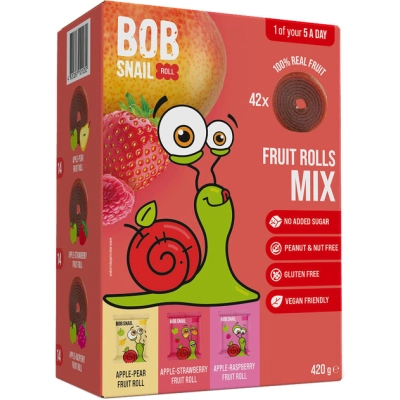 ������� Bob Snail Fruit Rolls Mix 3 ����� �� 140 � (4820287101032) - �������� 1