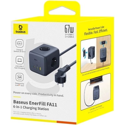 ������� ������ ������� Baseus EnerFill FA11 Cube Power Strip (E00082100123-00) - �������� 5