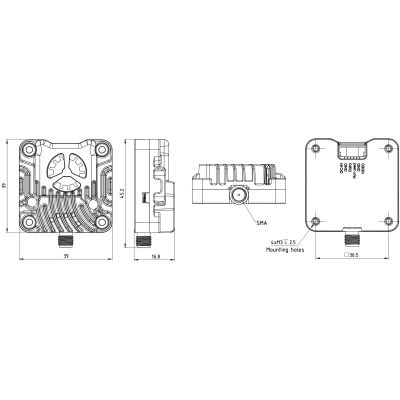 ³������������ (VTX) DEC1 D1 2.5W 5.8GHz L,X,S Band 64CH SMA (000008788) - �������� 8