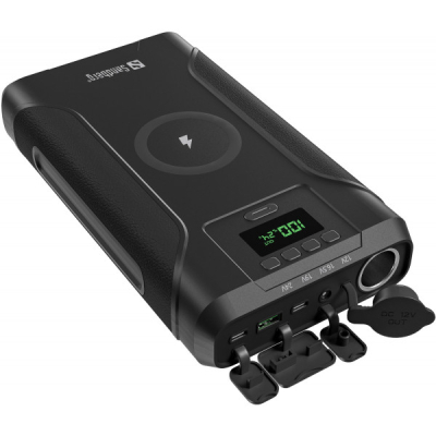   Sandberg 76800mAh Survivor 7in1 DC/91W, PD/100W, Cigar Lighter/120W, QI-15W, power-through (421-15) -  2