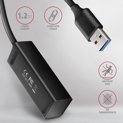 ������������ AXAGON USB 3.1 to 4xUSB 3.0 1.2m black (HUE-M1AL) - �������� 4