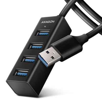 ������������ AXAGON USB 3.1 to 4xUSB 3.0 1.2m black (HUE-M1AL) - �������� 1