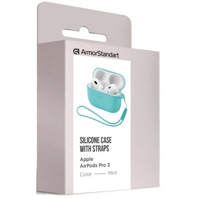 ����� ��� ��������� Armorstandart Silicone Case ��� Apple Airpods Pro 3 Mint (ARM88296) - �������� 2
