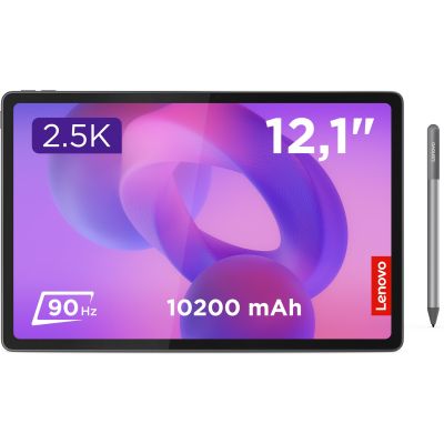 ������� 12.1" Lenovo Idea Tab Plus, Luna Grey, 2560x1600 (IPS, 90 ��), MediaTek Dimensity 6400 (8 ����), Mali-G57 MC2, 8Gb, 256Gb, microSD, 13Mp + 8Mp, 4x1 ��, GPS, WiFi 5, Bluetooth 5.2, Type-C, 10200 mAh, Android 15, ������ (ZAG70055UA) - �������� 1