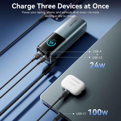 ��� Vention 27000 mAh 200W Gray (FKGH0) - �������� 9
