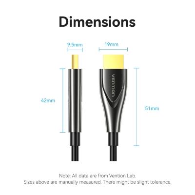 ������ ������������� HDMI M to HDMI M 45.0m 4K fiber optic black Vention (ALSBW) - �������� 12