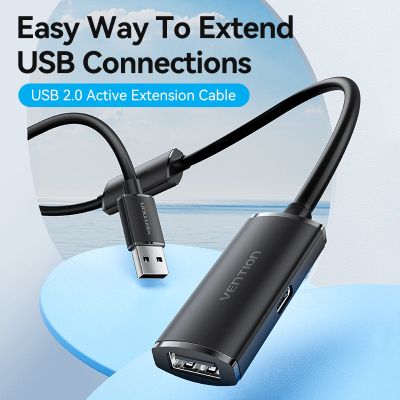 ���� ������ USB 2.0 AM/AF 25.0m Active black Vention (CBKBS) - �������� 2
