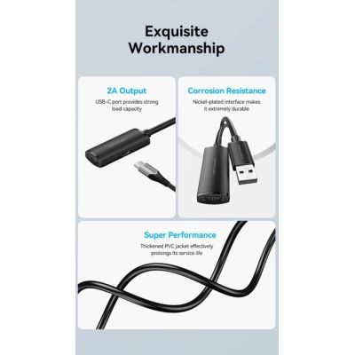 ���� ������ USB 2.0 AM/AF 30.0m Active black Vention (CBKBT) - �������� 7