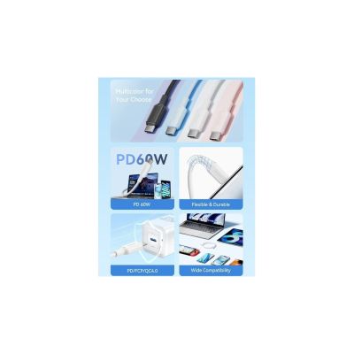 ���� ������ USB-C to USB-C 2.0m 5A aluminum black Vention (TRIBH) - �������� 3