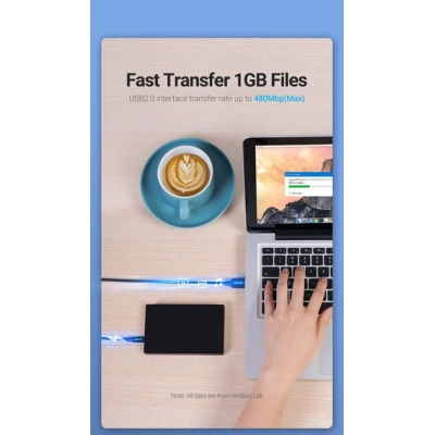 ���� ������ USB 2.0 AM to Mini 5P 1.0m black Vention (COMBF) - �������� 5