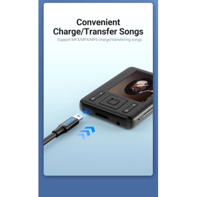 ���� ������ USB 2.0 AM to Mini 5P 1.0m black Vention (COMBF) - �������� 6