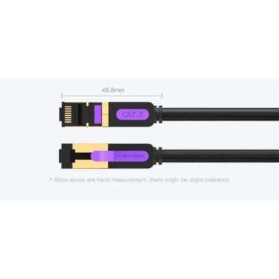 ����-���� 0.5�, S/FTP cat 7 RJ-45 black Vention (ICDBD) - �������� 9