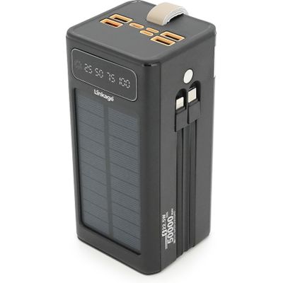 ������� ������������ Linkage 50000mAh, Solar, 22.5W, cables ����-�+Lighting, Black (LKP-47) - �������� 3