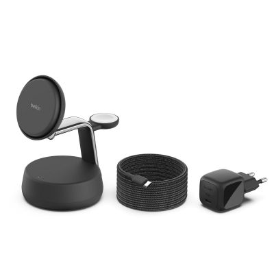 �������� ���������� Belkin UltraCharge Pro Wireless 3-in-1 25W charcoal (WIZ040KQCH) - �������� 2