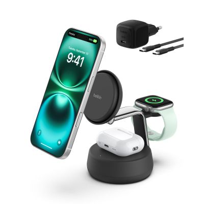 �������� ���������� Belkin UltraCharge Pro Wireless 3-in-1 25W charcoal (WIZ040KQCH) - �������� 1