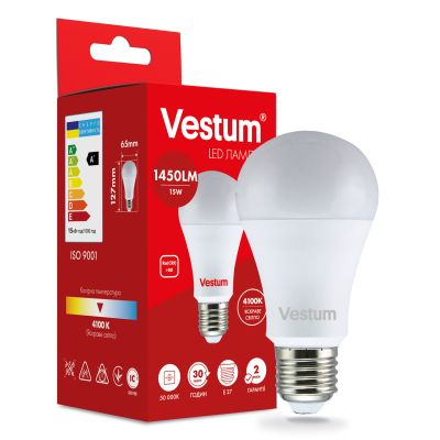 �������� Vestum A65 15W 4100K 220V E27 (1-VS-1101) - �������� 1
