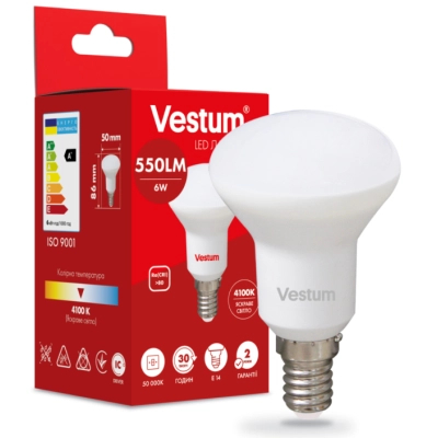 �������� Vestum R50 6W 4100K 220V E14 (1-VS-1402) - �������� 2