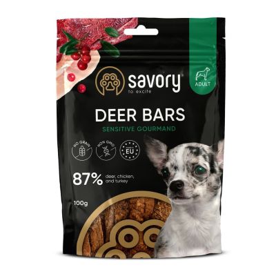��������� ��� ����� Savory Bars With Venison 100 � (4820261921120) - �������� 1