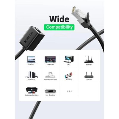 ����-���� 2�, F/UTP cat 6 RJ-45 extension black Ugreen (U_11281) - �������� 3