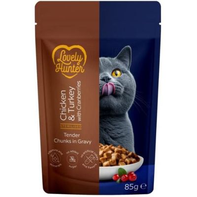 ������� ���� ��� ����� Lovely Hunter Sterilised Adult with Chicken, Turkey and Cranberries 85 � (LHU70473) - �������� 1