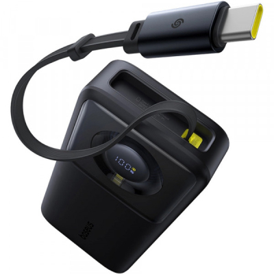 ������� ������������� Baseus 20000mAh Free2Pull 65W PD, built-in USB-C cable, Black (P10073700123-00) - �������� 3