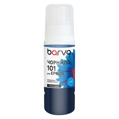 ������� Barva Epson 101 70 ��, Cyan, OneKey, water-soluble (E101-559e) - �������� 1