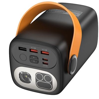 ������� ������������ HOCO 60000mAh Astrum PD/100W, QC/3.0, LED lamp, Black (DB160 / 714724) - �������� 2