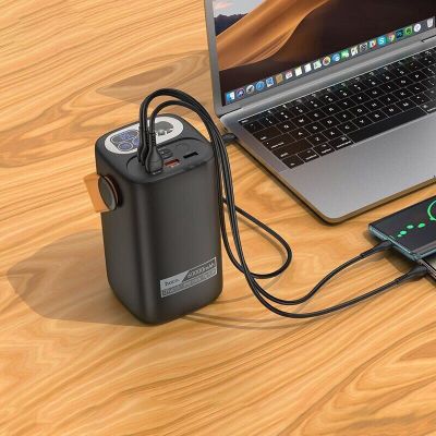 ������� ������������ HOCO 60000mAh Astrum PD/100W, QC/3.0, LED lamp, Black (DB160 / 714724) - �������� 8