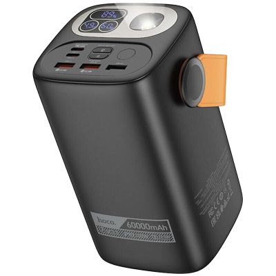 ������� ������������ HOCO 60000mAh Astrum PD/100W, QC/3.0, LED lamp, Black (DB160 / 714724) - �������� 1