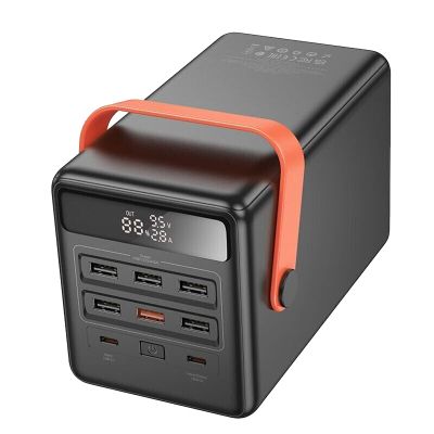 ������� ������������ HOCO 100000mAh Max Centurion PD/65W, QC, LED Lamp, Black (DB03 / 714722) - �������� 3