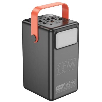 ������� ������������ HOCO 100000mAh Max Centurion PD/65W, QC, LED Lamp, Black (DB03 / 714722) - �������� 1