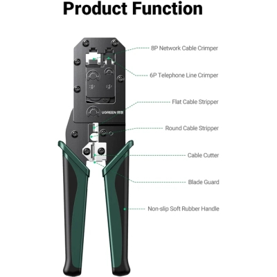 ���������� Ugreen �������� ����� NW136 Multifunctional Clamp Green (70683) - �������� 10