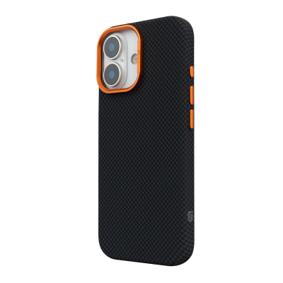 ����� ��� ���������� �������� Armorstandart LikeCarbon2 SE MagCase Apple iPhone 17 Kevlar Black Orange (ARM89163) - �������� 5