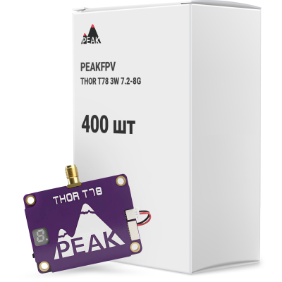 ��������������� (VTX) Peakfpv THOR T78 3W 7.2-8G �������� 400 ��. (T78BOX400) - �������� 1
