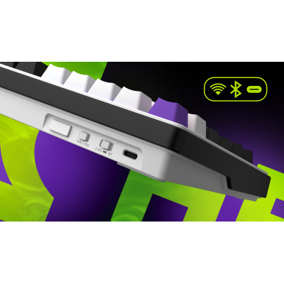 ���������� Hator Hellyberry HK75 Mechanical Linear RGB Wireless/Bluetooth/USB UA White/Violet (HK75_wireless) - �������� 9