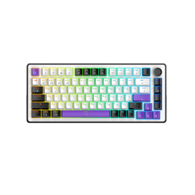 ���������� Hator Hellyberry HK75 Mechanical Linear RGB Wireless/Bluetooth/USB UA White/Violet (HK75_wireless) - �������� 1